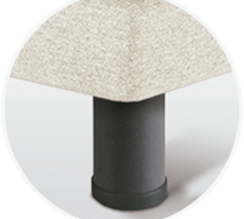 Sonpura Metálica Cilíndrica Gris 15 cm Feet