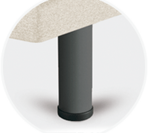 Sonpura Metálica Cilíndrica Gris 25 cm Feet