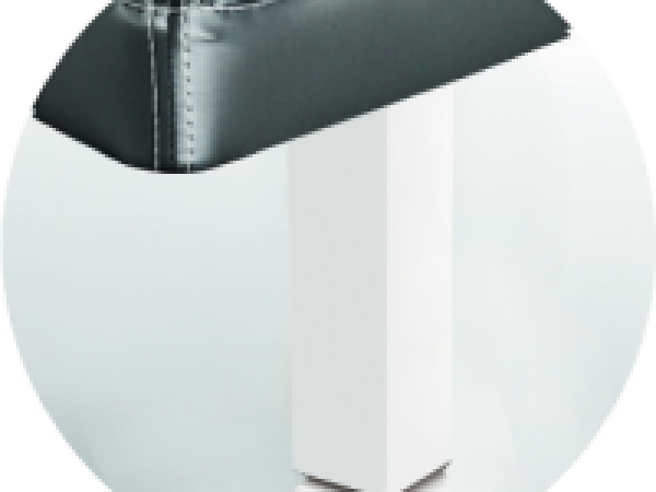 Sonpura Madera Cuadrada Blanca / Pie Biselado 5x5x25 cm Feet