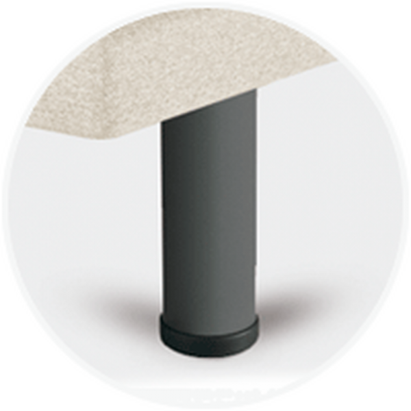 Sonpura Metálica Cilíndrica Gris 25 cm Feet